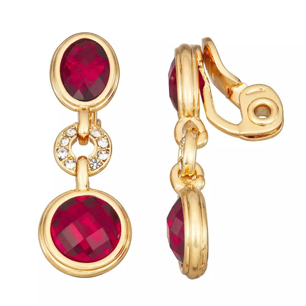 Napier Comfort Clip Dressing Up Drop Earrings